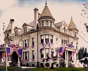 The Mansion is Decorated for President Roosevelt’s Visit