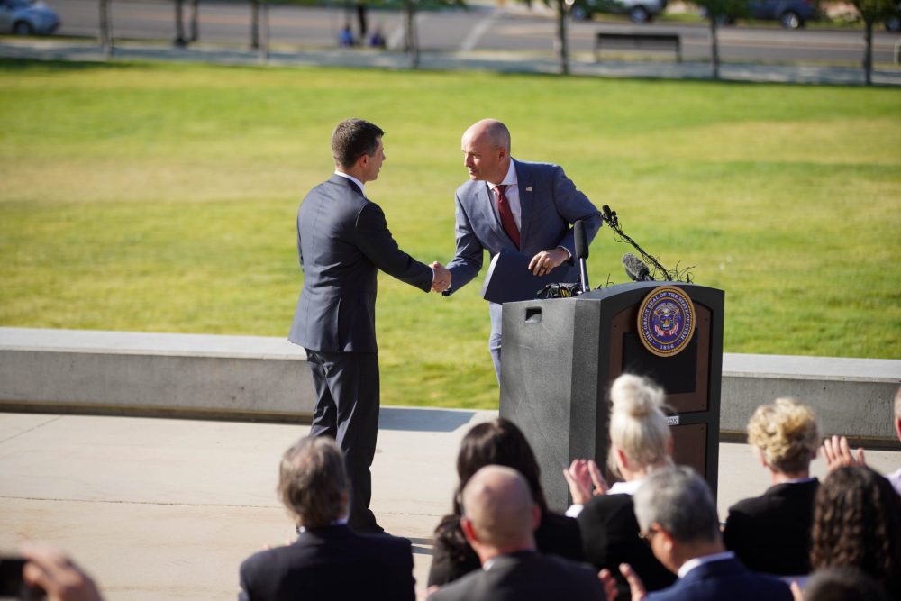 Featured image for “Gov. Spencer Cox joins U.S. Transportation Secretary Pete Buttigieg to announce PROTECT funds supporting resilient infrastructure”